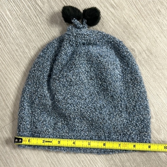 Nordstrom 3 piece wool cashmere blend boucle faux fur scarf hat and gloves - Picture 10 of 13